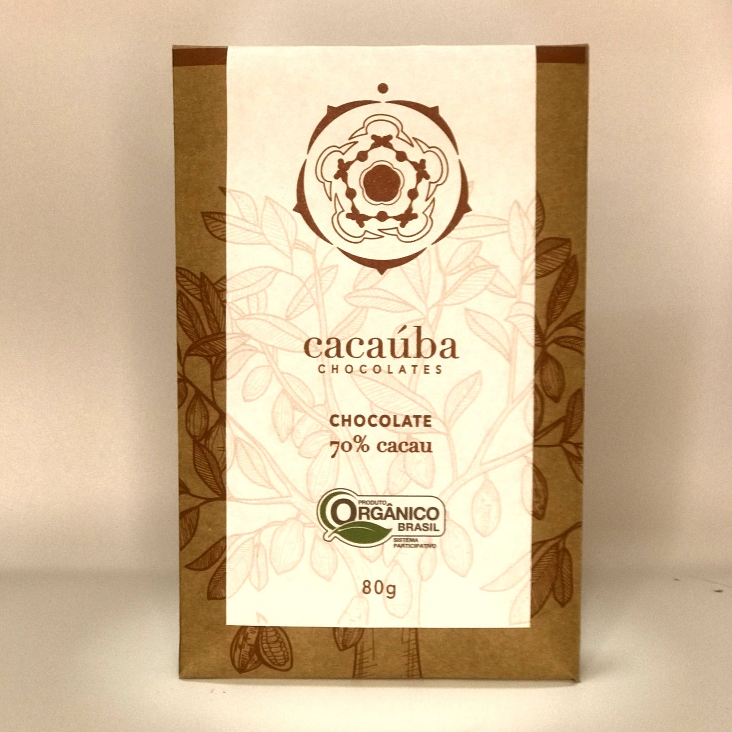 Barra de chocolate 70% cacau 80g