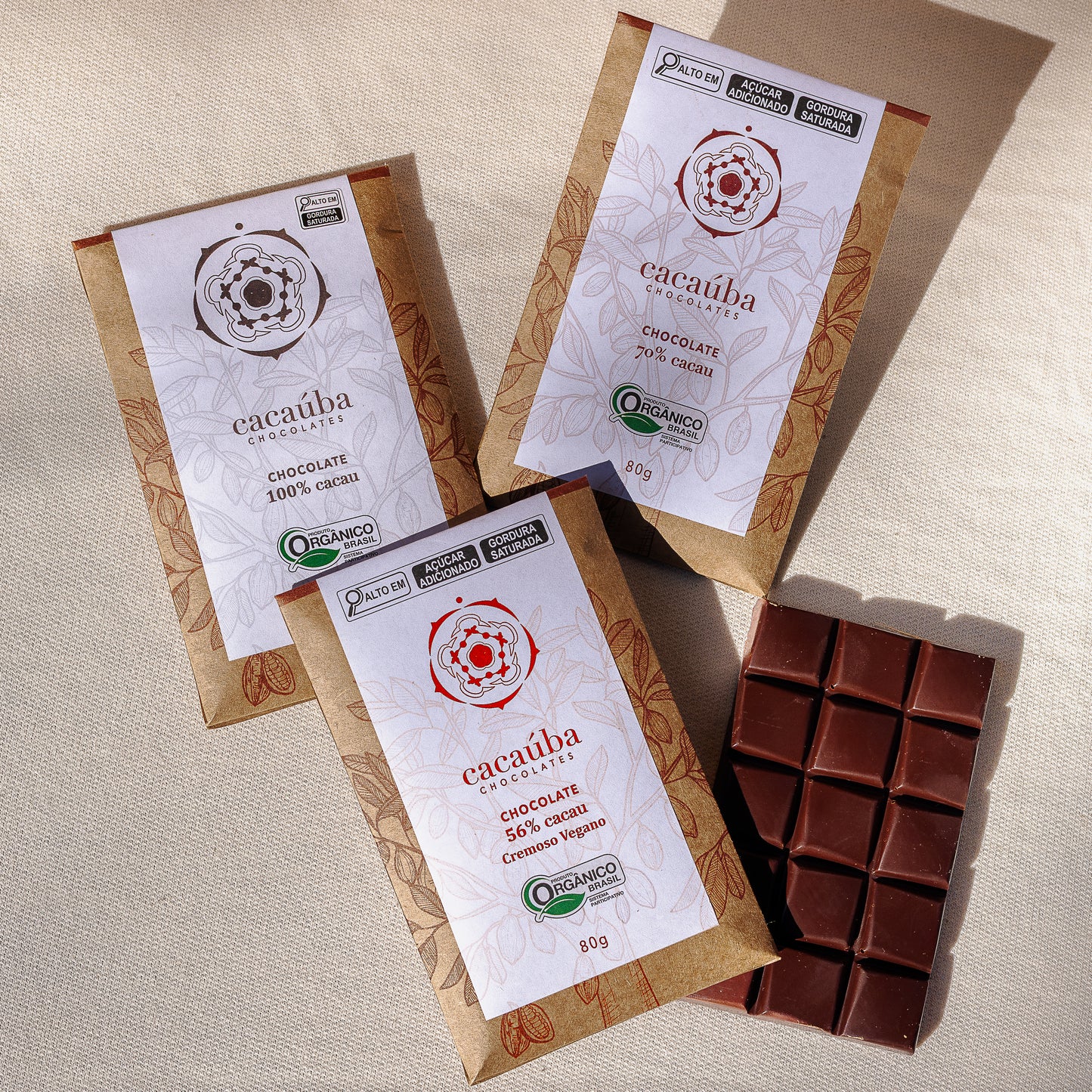 Barra de chocolate 70% cacau 80g