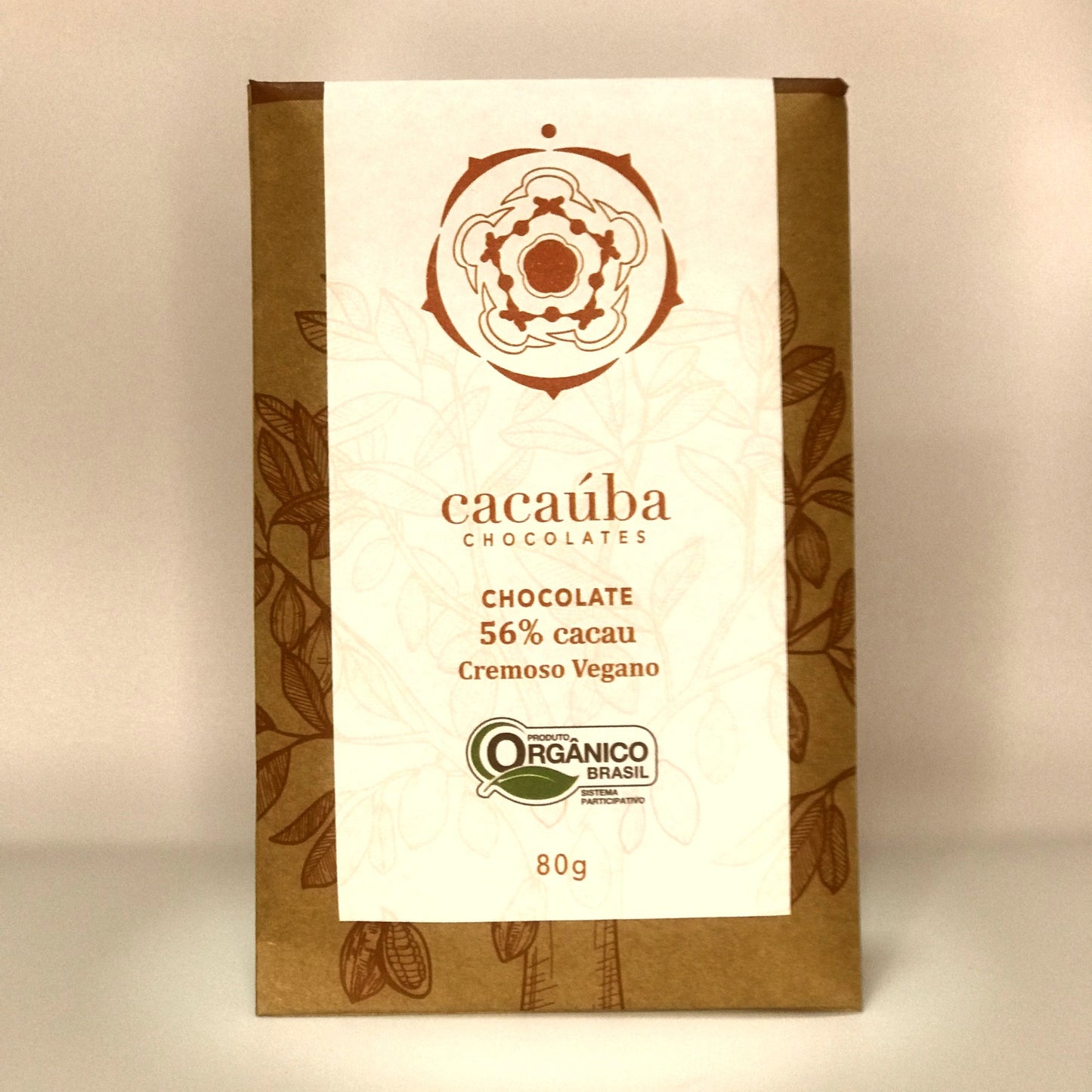 Barra 56% cacau cremoso vegano 80g
